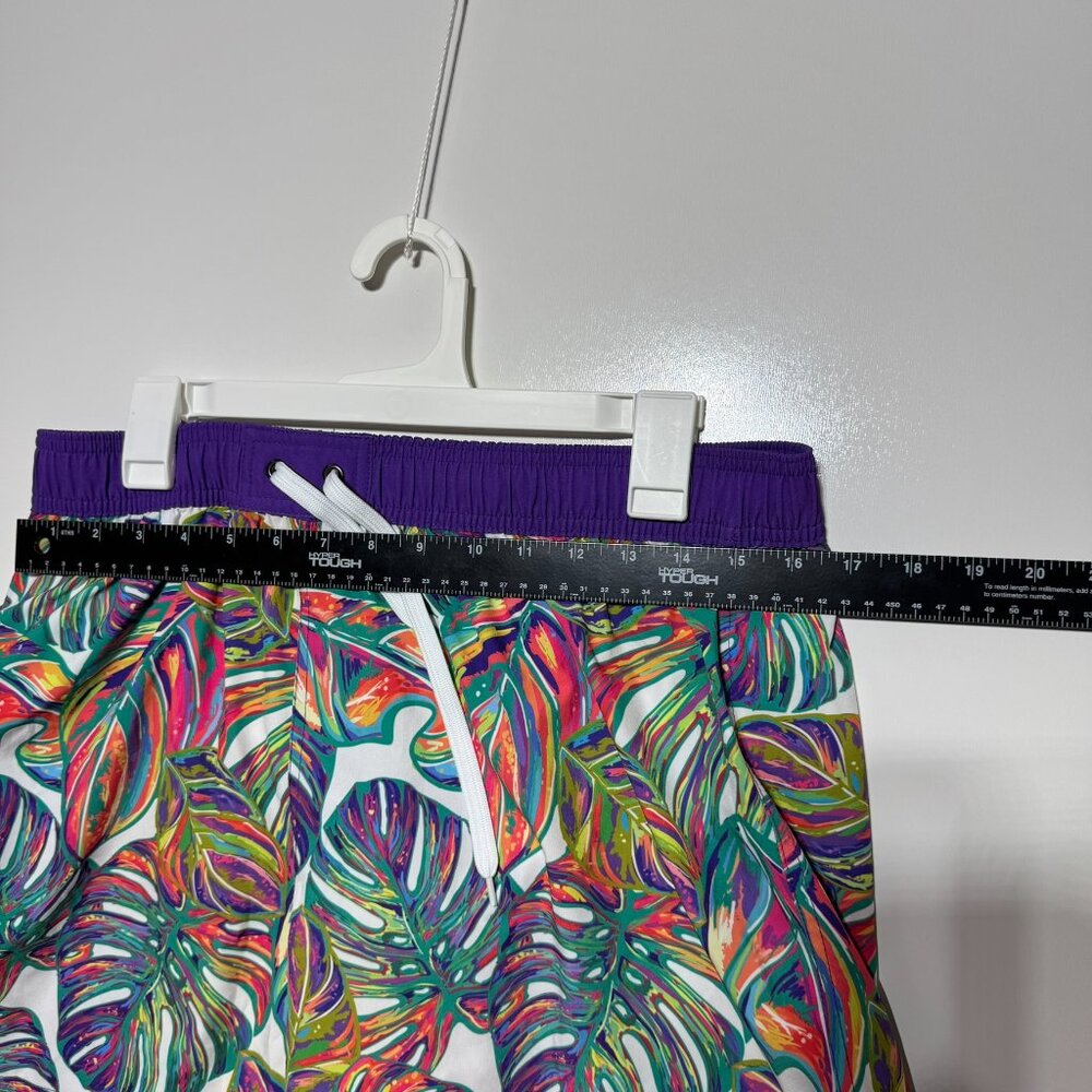 Rocorose Women's Quick Dry Drawstring Board Shorts Purple leaf Board Shorts L - Picture 5 of 6